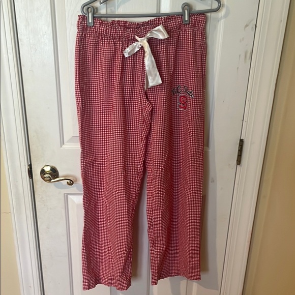 Concepts Sports NC State Women's Red Checkered Pajama Pants size medium - Picture 2 of 7